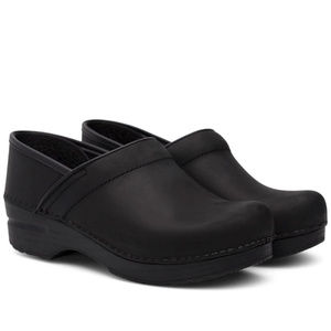 Dansko Professional Black Oiled Leather Clogs 39
